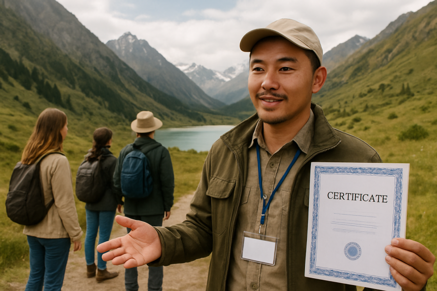 Как стать гидом в Казахстане и получить официальный сертификат проводника?