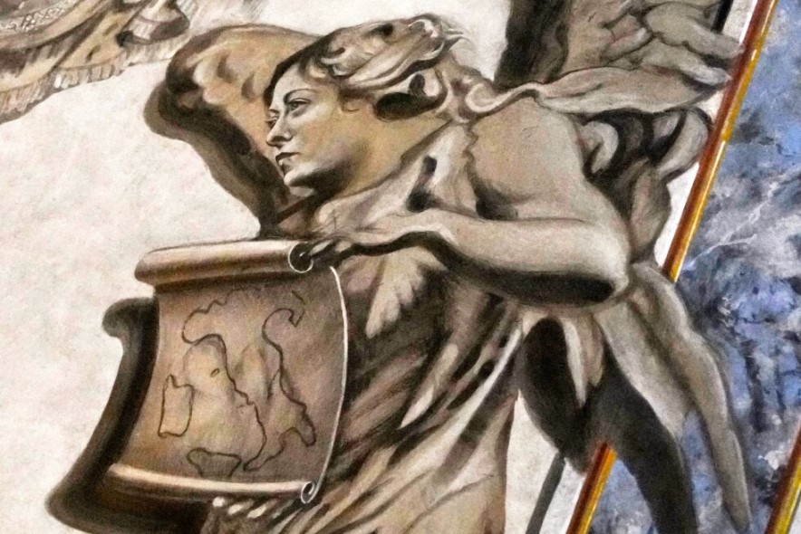 Ангел с лицом премьер-министра: в Риме разгорелся скандал вокруг отреставрированной фрески