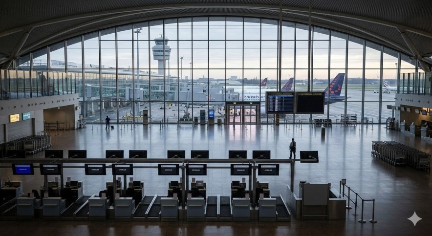 В аэропортах Брюсселя 12 марта ожидаются сбои из-за общенациональной забастовки