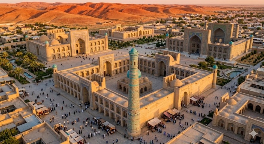 В Узбекистане расширили комплекс Имама Бухари новым туристическим центром