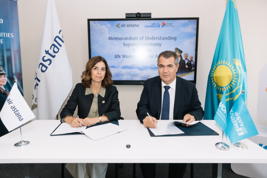 UN Women и Air Astana подписали меморандум о расширении возможностей для женщин в авиации