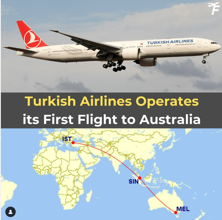 Ыстамбұлдан Австралияға: Turkish Airlines жаңа рейсі ашылды