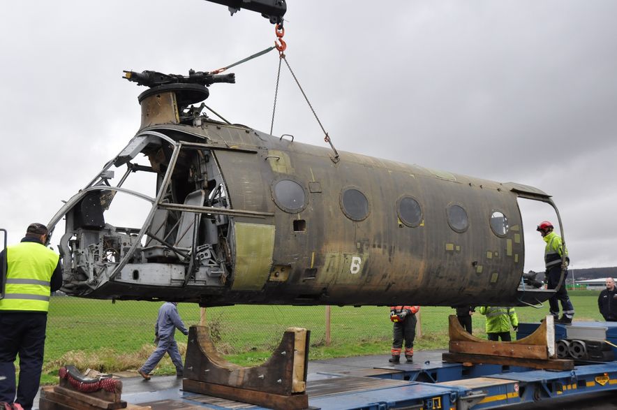 Piasecki H-21C летающий банан музей вертолётов