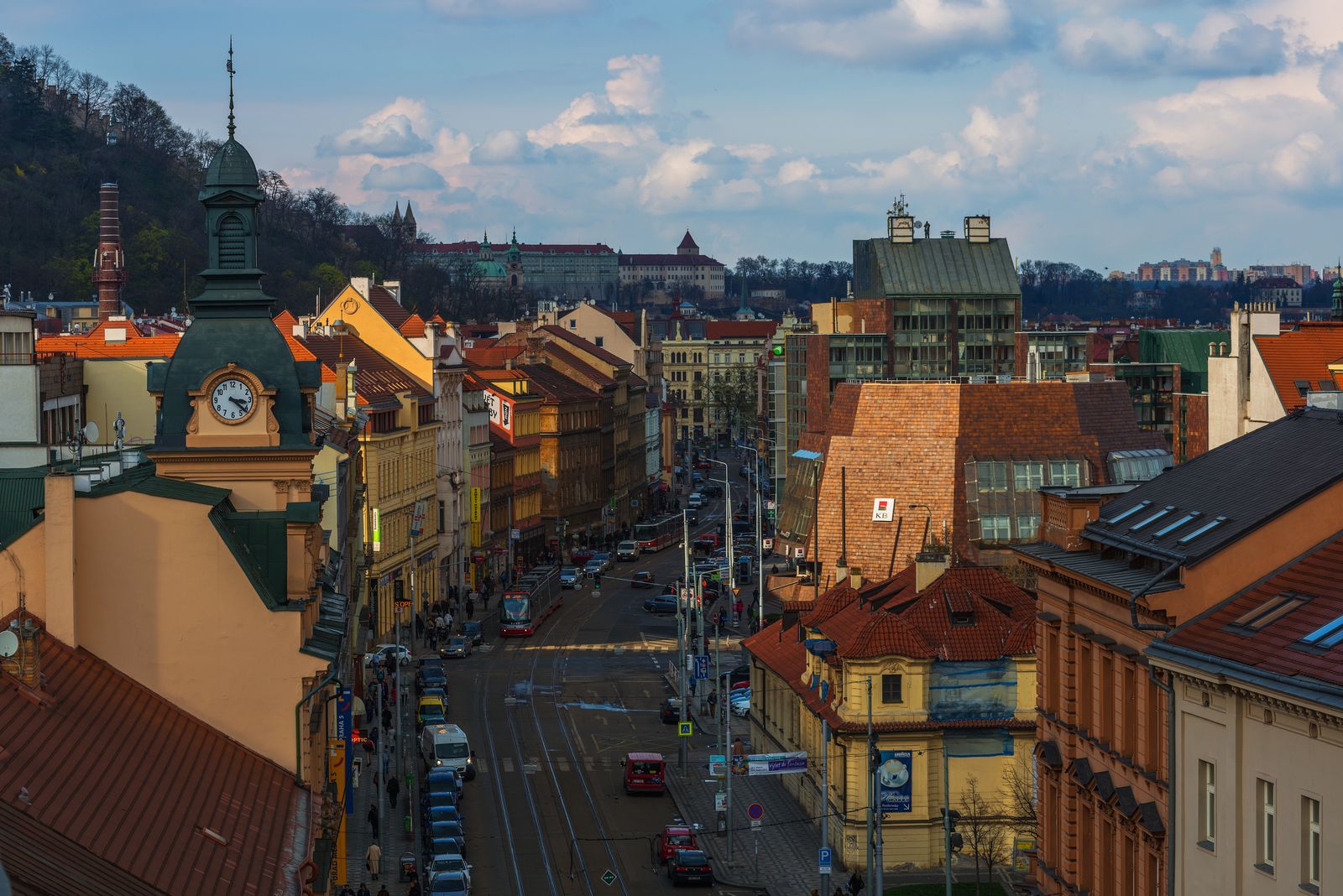 Прага вид на улицу