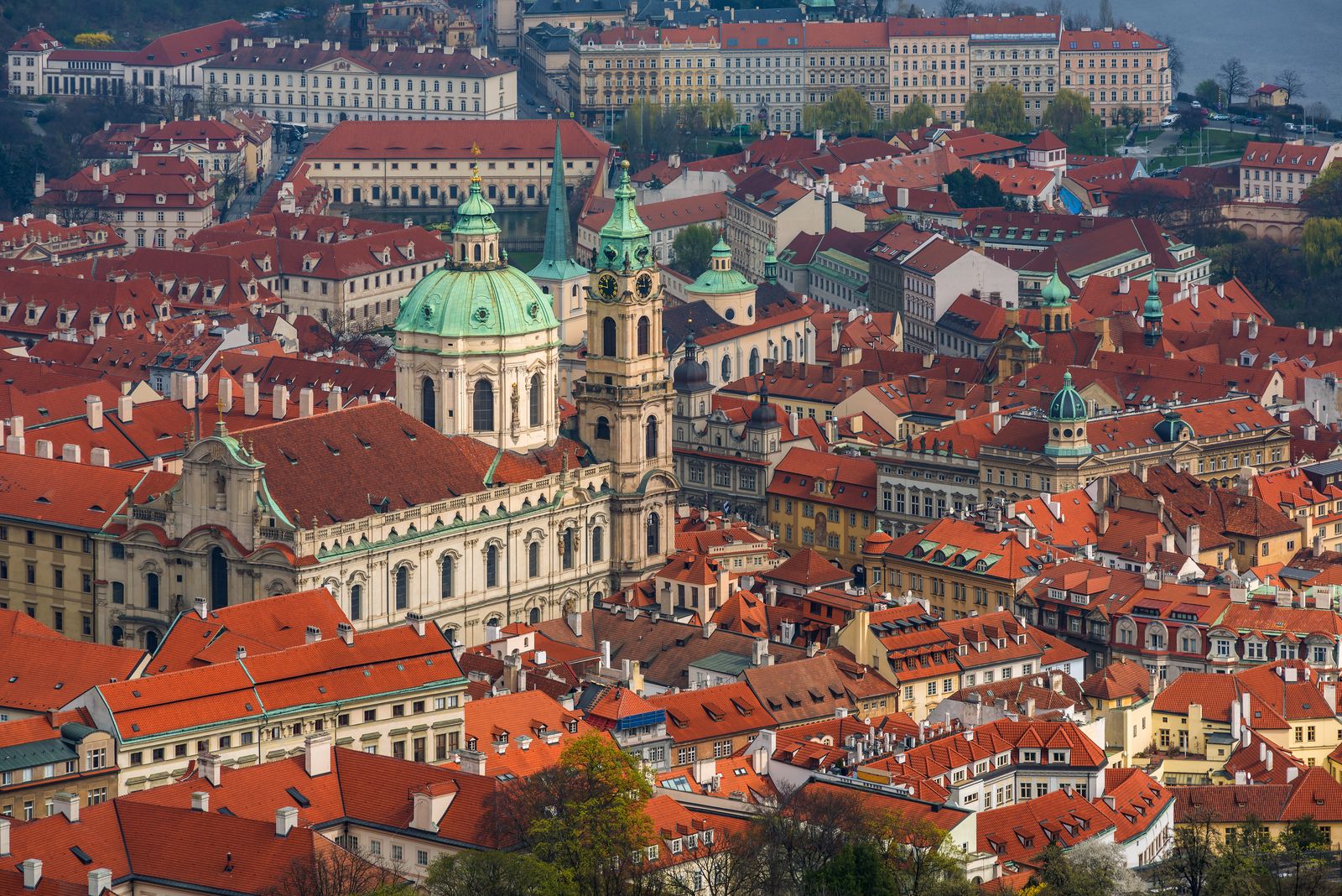 Прага вид с воздуха