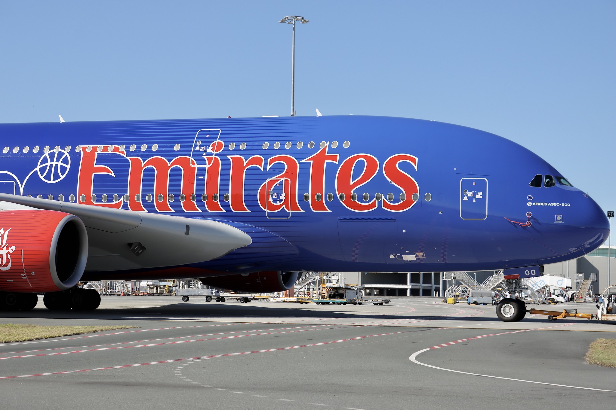 ливрея А380 Emirates NBA Cup 